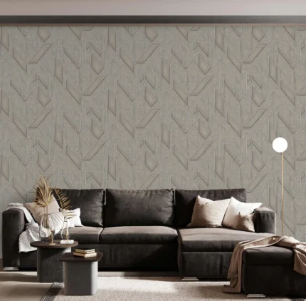 Gray Embossed Wallpaper – Glittering Neutrals (24113-5)